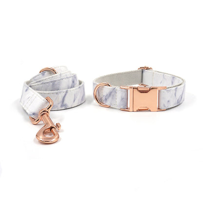 Rose Gold Marble – Halsband & Koppel Set