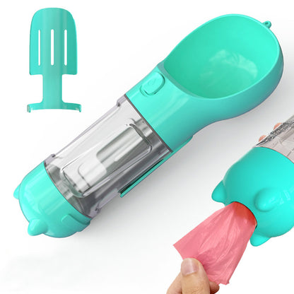 3-i-1 Vattenflaska & Matbehållare & Bajspåsedispenser